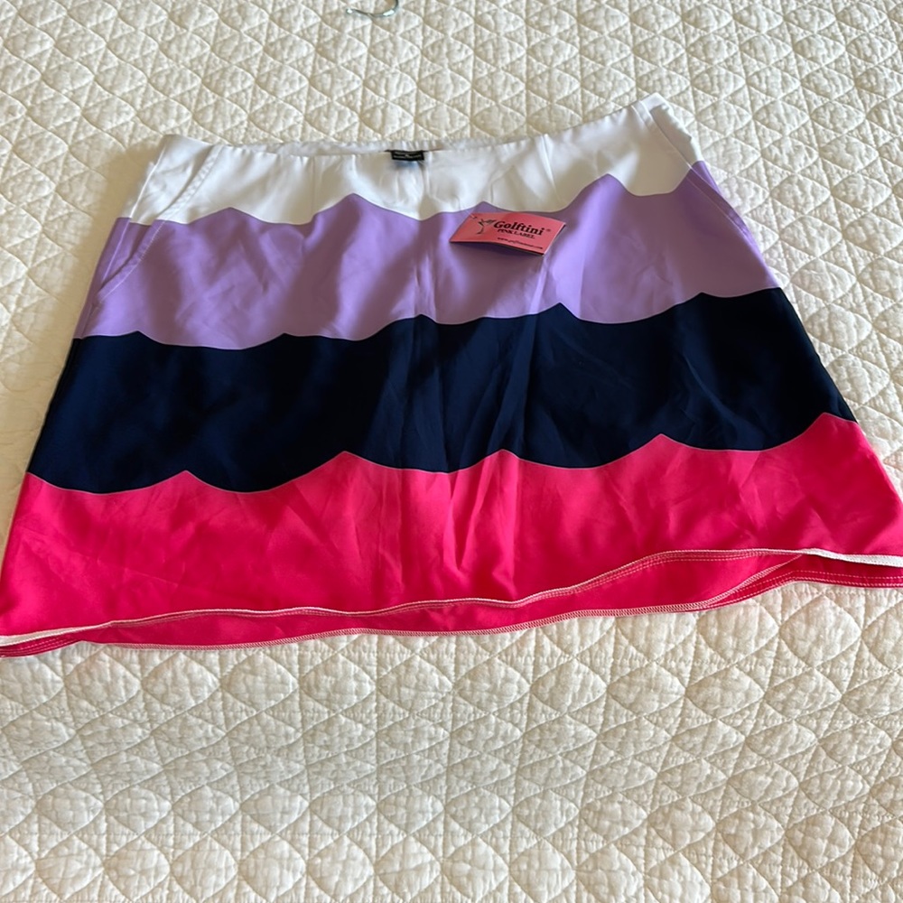 NWT Golftini Pink Label Golf Skort with pockets Size: 6